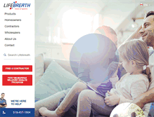 Tablet Screenshot of lifebreath.com